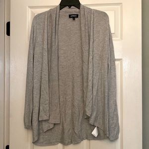 Express grey stretchy cardigan SM